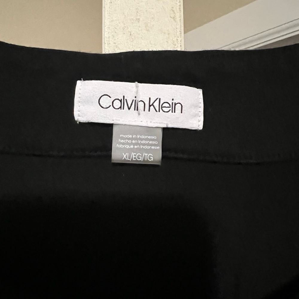 Calvin Klein Black Lace-Up Tee Dress